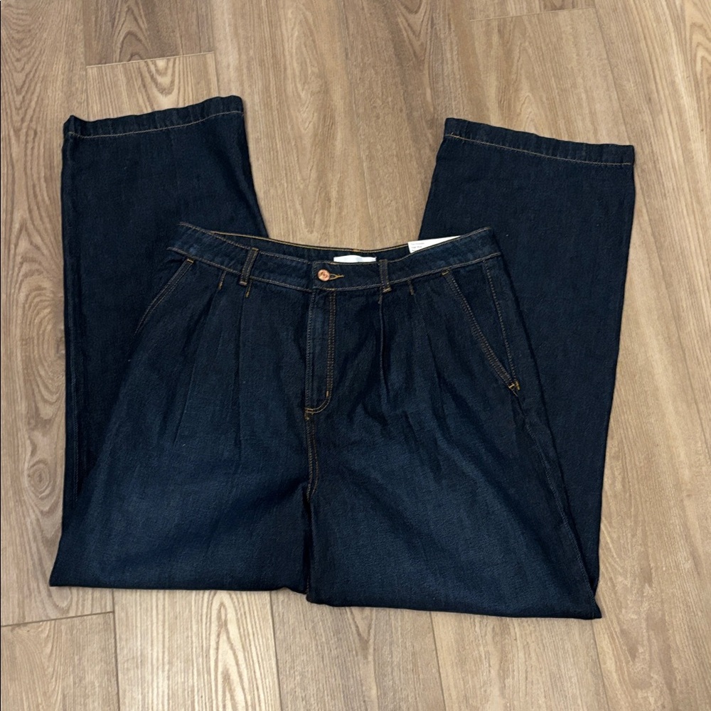 Loft High Rise Wide Leg Jeans 30 / 10 The Palazzo NWT